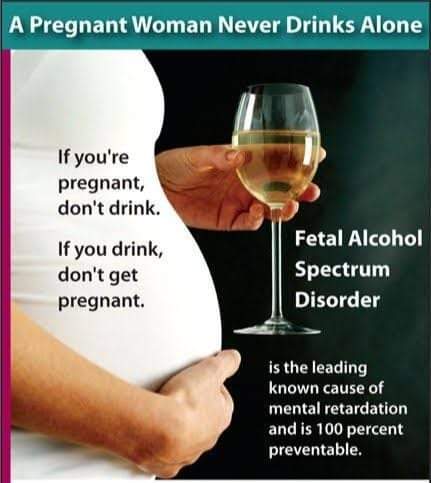 There is NO safe amount & time to drink during #pregnancy & all types of alcohol are equally harmful including all wines and beer. This is becoming more relevant as more women are drinking and women are drinking more. #FASDAwareness #Alcohol