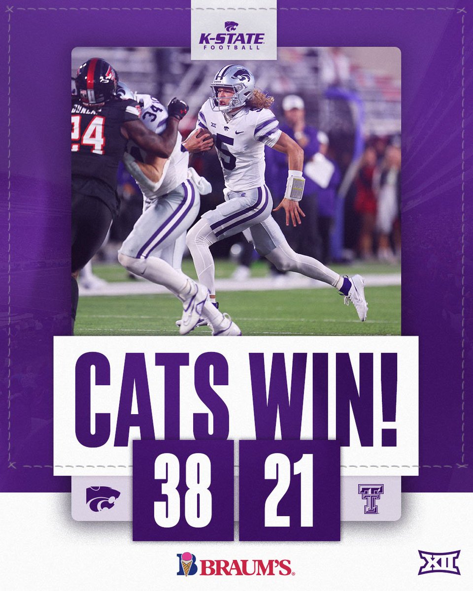 KStateFB's tweet photo. CATS WIN https://t.co/ePhyT7mRaC