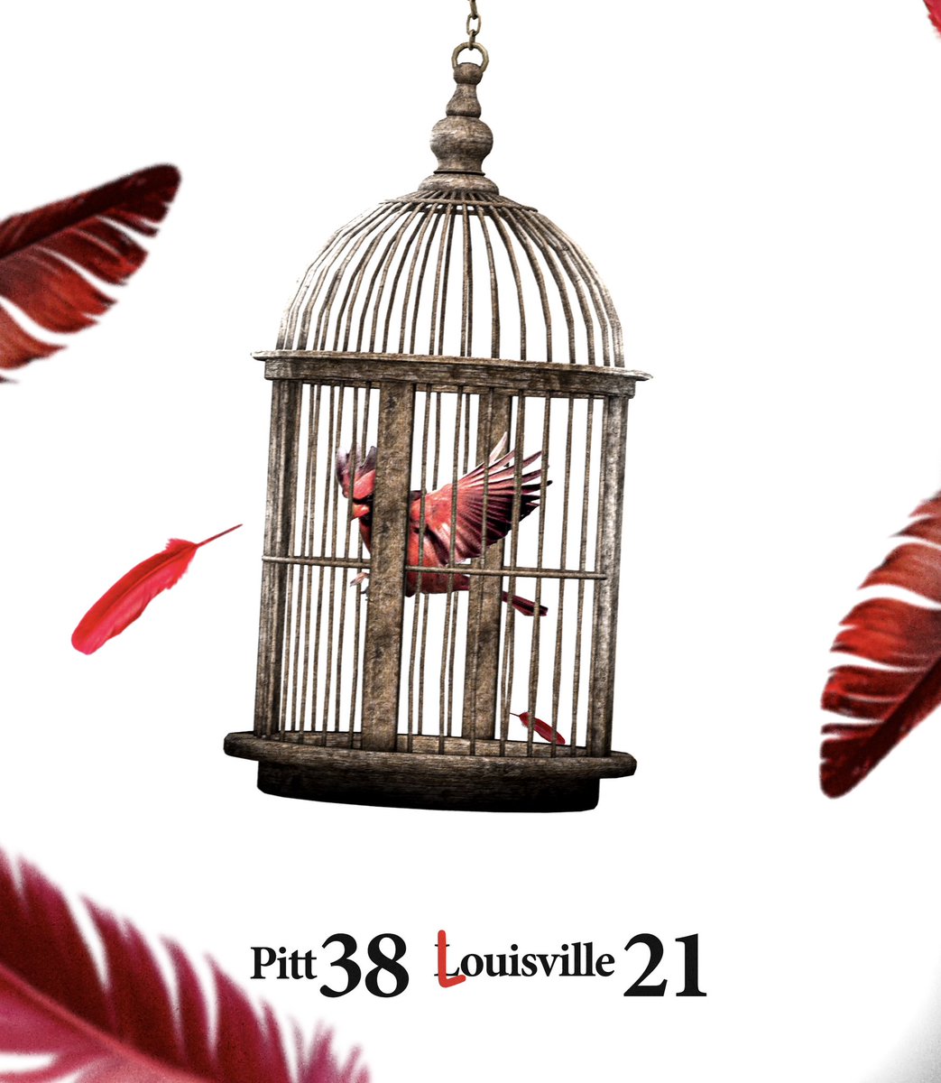 Cardinals are red,
our vase is blue.
 
Undefeated no more,
because we just beat you.