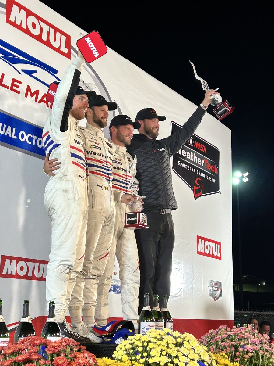 WeatherTech Racing (@raceweathertech) on Twitter photo What a great way to end the season π
<a href="/JulesGounon/">Jules Gounon</a> <a href="/MaroEngel/">Maro Engel</a> <a href="/dani_juncadella/">Dani Juncadella</a>
#IMSA #WeatherTechRacing #WeatherTech #MotulPetitLeMans #PetitLeMans #mercedesamg #champions What a great way to end the season π
<a href="/JulesGounon/">Jules Gounon</a> <a href="/MaroEngel/">Maro Engel</a> <a href="/dani_juncadella/">Dani Juncadella</a>
#IMSA #WeatherTechRacing #WeatherTech #MotulPetitLeMans #PetitLeMans #mercedesamg #champions
