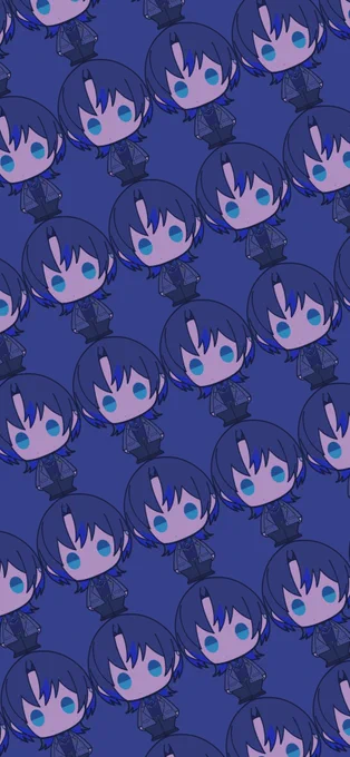 【待受に使いやすいかもしれないイラストシリーズ】青くん※二次配布、SNS等での使用はお控え下さい。※待受への使用は問題ありません。#青ペン 