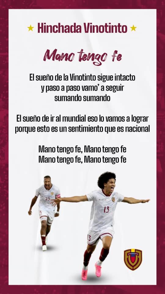 GuerrerosChaima's tweet photo. 🎷🥁MANO TENGO FÉ 🙌🏼🇻🇪 https://t.co/ETkhRwnLTJ