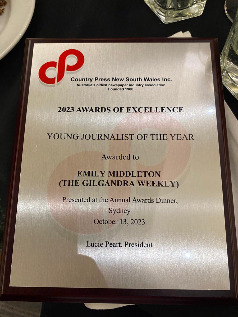 emmiddleton07's tweet photo. Country papers are community life lines !! 
They celebrate wins, mourn losses, and document a moment in time that may seem mundane now, yet is a perfect capture of that community for the future to reflect on. Very very grateful for this recognition. https://t.co/KExgh9U5X0