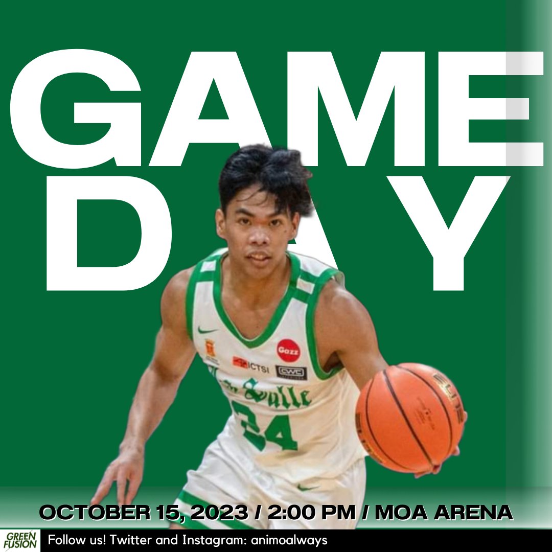 ANIMOalways's tweet photo. GOT TO BE EVEN SERIOUS THIS TIME.

DLSU VS NU
October 15, 2023
2:00 PM
MOA ARENA

pc: TheLaSallian | Ally Calvelo

#UAAPSeason86 #AnimoLaSalle https://t.co/lxuw9e5Ji7