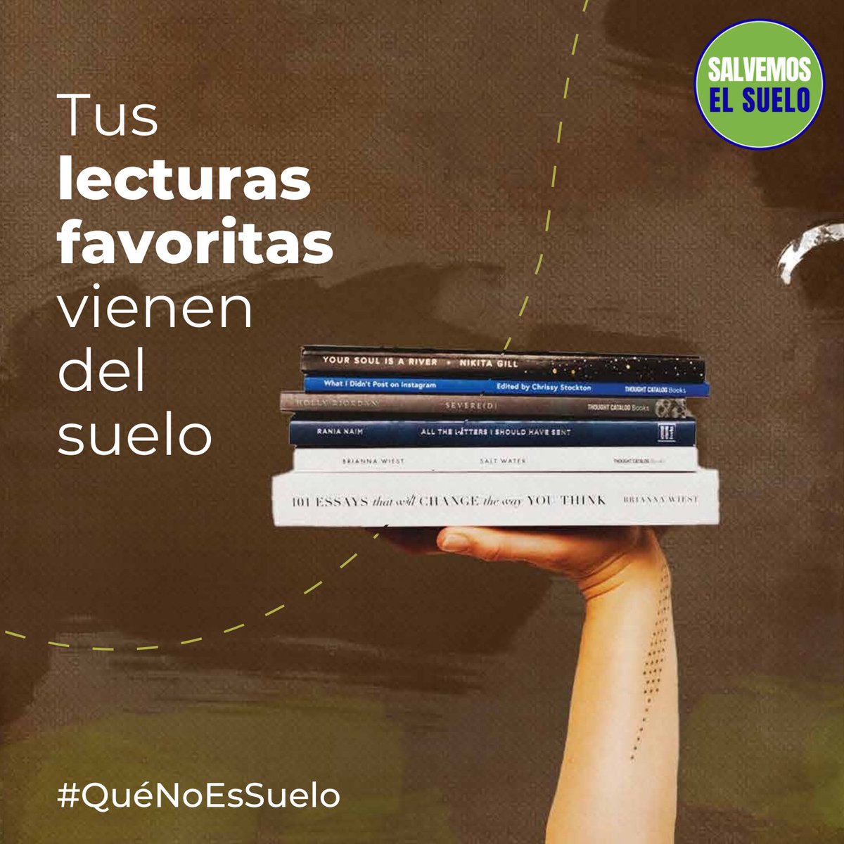 cpm_espanol's tweet photo. Los libros están hechos de papel, y el papel viene de los árboles. Y ¿dónde crecen los árboles? ¡En el suelo! Cuando pases la página del libro que estás leyendo, lee también entre líneas la historia del suelo.
Actúa ya: https://t.co/cdoSdtvJ6d
#SalvemosElSuelo https://t.co/lVIwKYAAfo
