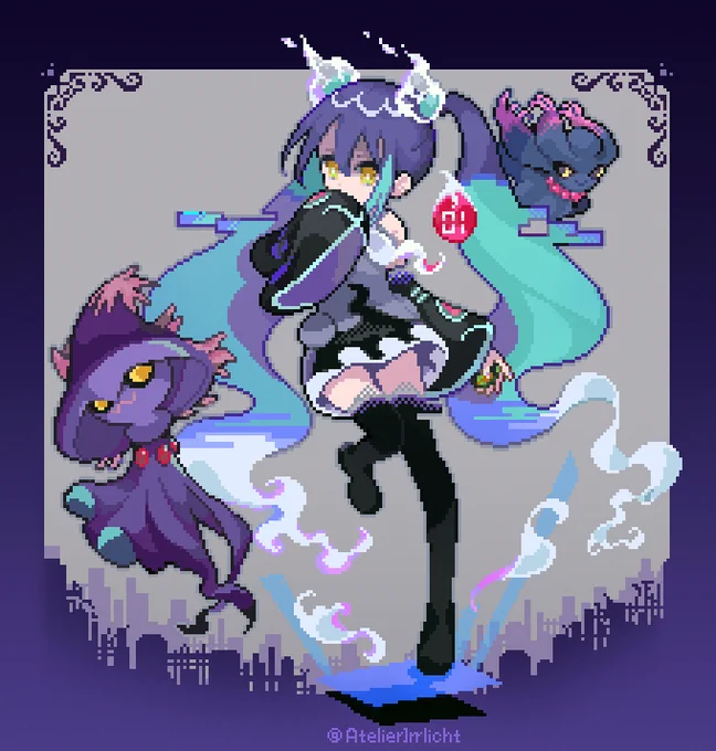 ゴースト#ポケミク #ドット絵 