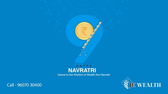 JkWealth's tweet photo. As you celebrate Navratri, may your wealth multiply like the nine nights of festivity. Happy Navratri!

#happynavratri #maadurga #happynavratriwishes #navratriwishes #navratri #jkwealth https://t.co/crsLgPBXlT