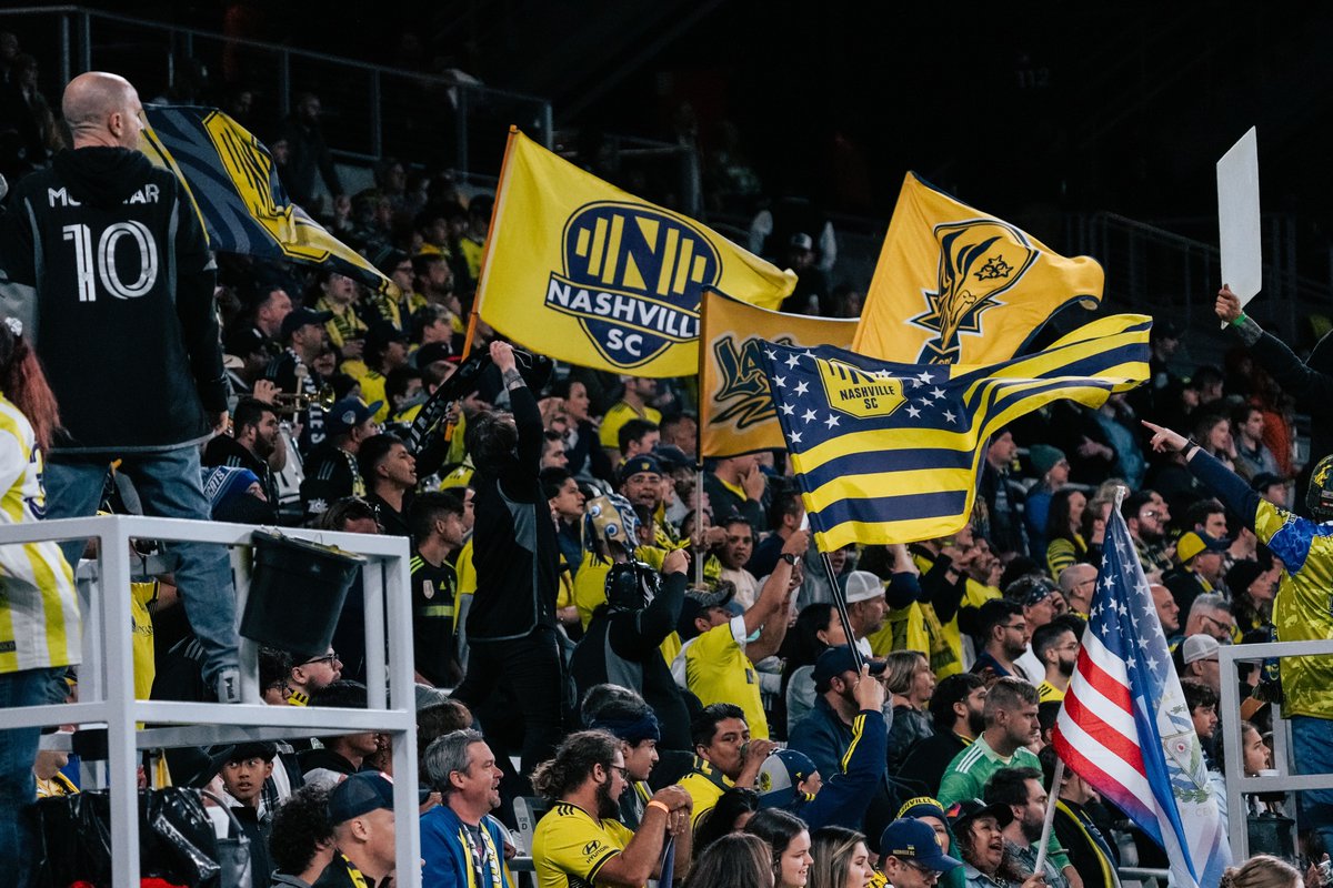 NashvilleSC's tweet photo. Y'all brought energy 👏