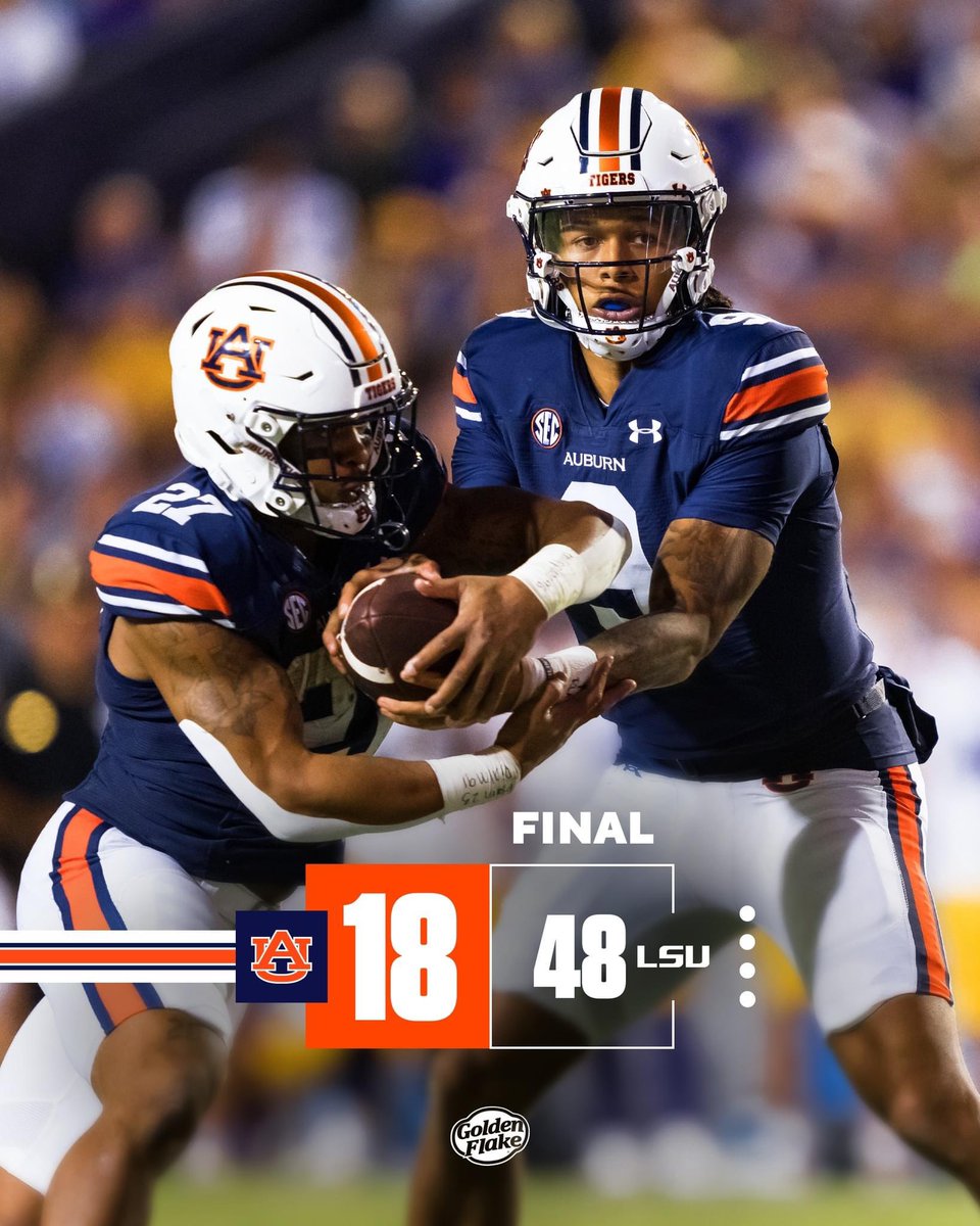 One of the most listless, uninspired Auburn performances I’ve ever seen—especially after an “off week.” Hoping for better days ahead. Congratulations to #LSU War Eagle, Always and forever. #AuburnTigers #auburnfootball #auburnuniversity #wareagle