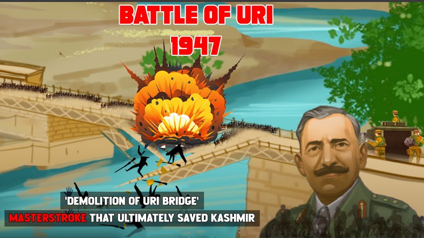 diwaker_shahi's tweet photo. The invasion of #Kashmir by #Pak was a well-planned operation. The plan was to split the J&amp;K Army into tiny groups all along the frontier with Pak in Oct 1947 and defeat them in piece meal #ShauryaDiwas https://t.co/vnJrj5oj8T