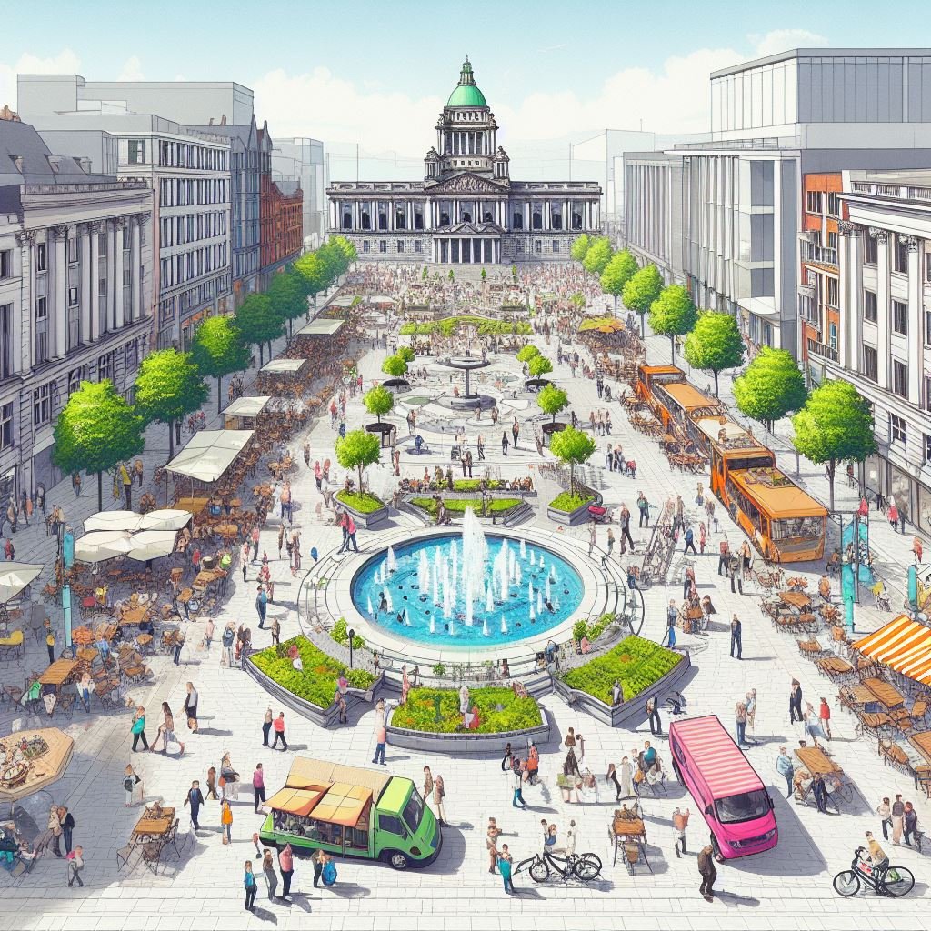 Donegall Place Sunday Market: The possibilities of pedestrianisation.