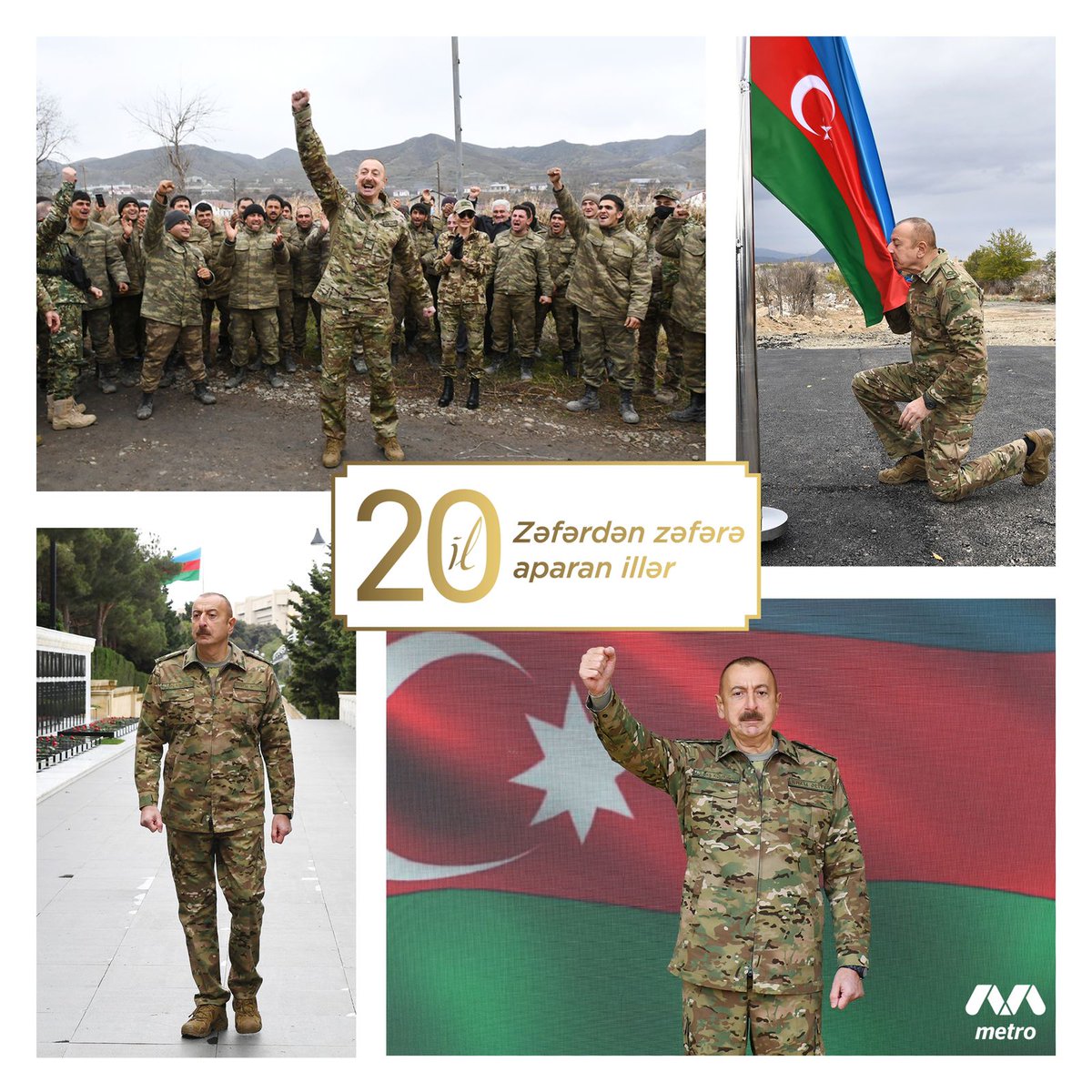 Baku_metro's tweet photo. 44 günə torpaqlarını azad, 24 saatdan da az vaxt ərzində konstitusiya quruluşu və suverenliyi bərpa etmiş dövlətin qürur tarixinin memarı.
https://t.co/F70nGEg80P
#Bakumetro #20il #Prezident #CənabAliBaşKomandan https://t.co/ufe7avN4Ge