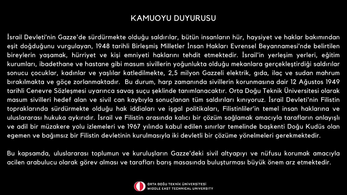METU / ODTÜ (@metu_odtu) on Twitter photo 