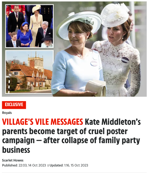 nomoremonarchs's tweet photo. Karma?
Kate Windsor's mother broke her promises. She pretended her business was doing well & told creditors she would "personally" see they were paid. Instead, she left them unpaid, whilst keeping her mansion & luxury lifestyle.
#RoyalFrauds #FakeKate #Fiddletons #Middletons https://t.co/WhOcd55z7c