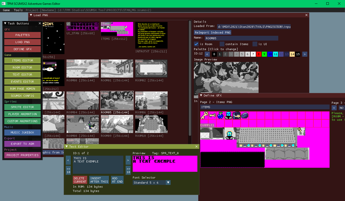 jamqueTPM's tweet photo. Building my own Adventure Point and Click creator for #MSX #MSX2 games using #DearImGUI from @ocornut
#SCUMSX2
Read more here: https://t.co/AKGtbeIQHR https://t.co/TZhhNg9oaR
