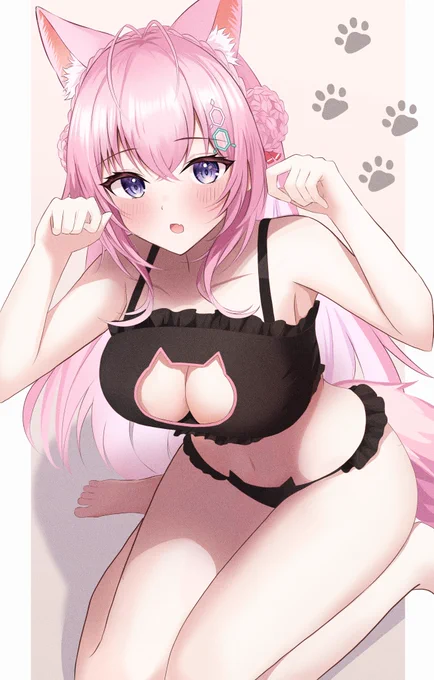 #こよりすけっち 猫ランジェリー(コヨーテだけど)
