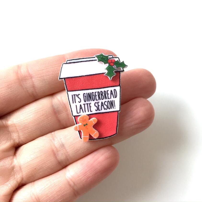 It’s definitely that time of year now #gingerbreadlatte #UKGiftHour #shopindie #UKGiftAM oyptjewellery.etsy.com