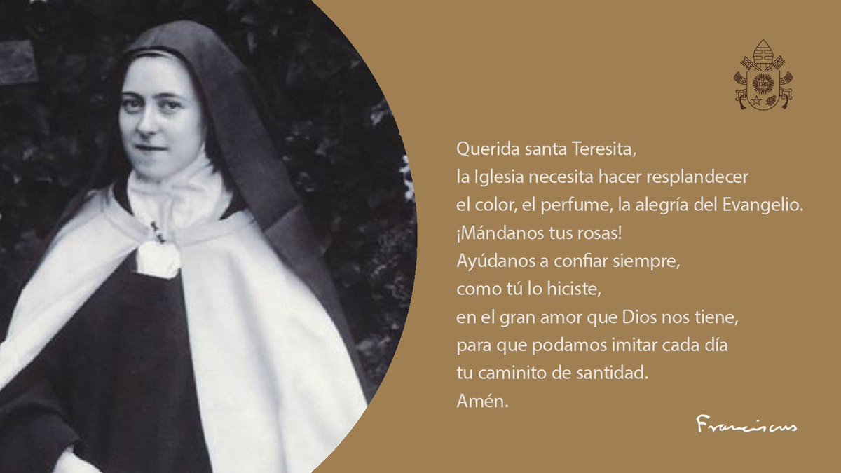 Pontifex266_es's tweet photo. #ExhortaciónApostólica #SantaTeresita https://t.co/qK1PrESZDB