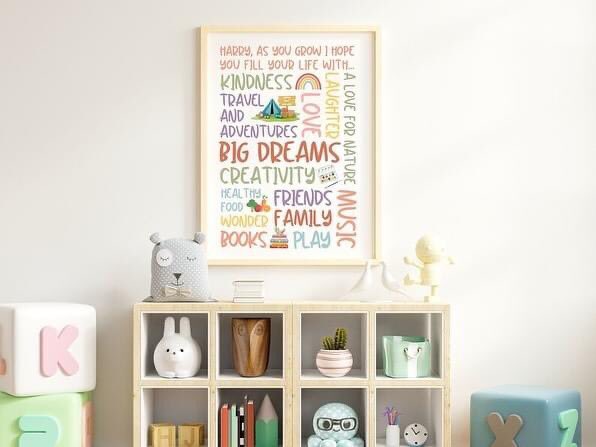 Morning #UKGiftHour here is a gorgeously bright nursery print to brighten your day. Great gift for new baby #shopindie #nurserydecor oyptdesign.etsy.com