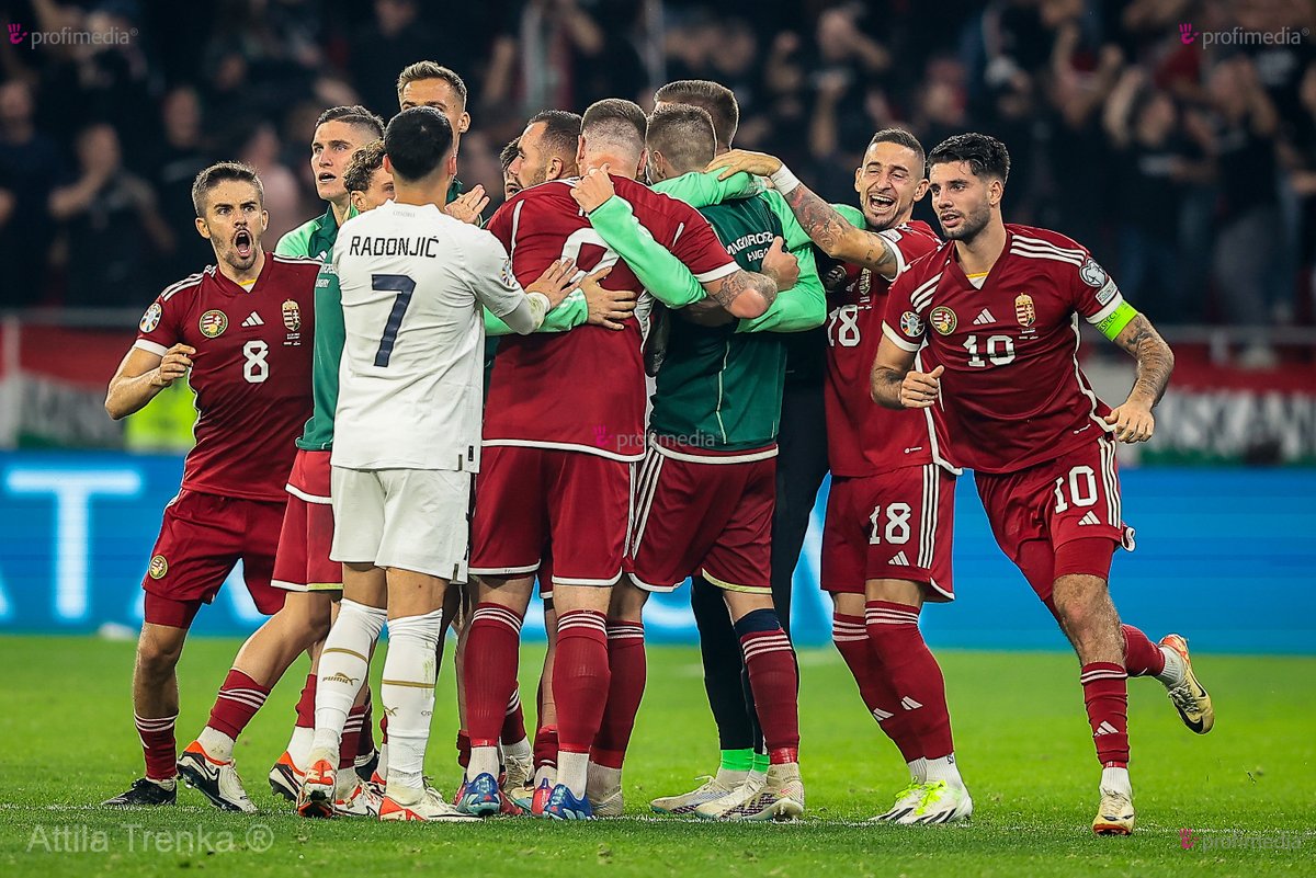 UEFA Euro 2024 Group G qualification football match Hungary v Serbia at the Puskas Arena of Budapest, Hungary on October 14, 2023. (Photo by Attila Tranka) #profimedia #soccer #sportphotography #hungary #Canon