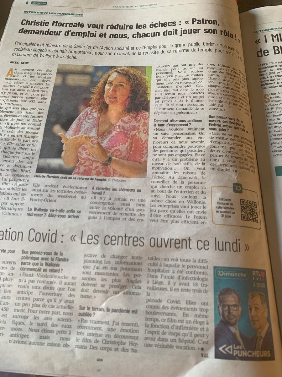 vliesante's tweet image. #7dimanche #lespuncheurs interview avec @christiemorreal : « Patron, demandeur d’emploi et nous, chacun doit jouer son rôle ! » elle nous parle aussi #covid, #flexijob, #reformefiscale, #inondation, #Israel/Gaza, sudinfo.be/id729635/artic… @Le_Bux
