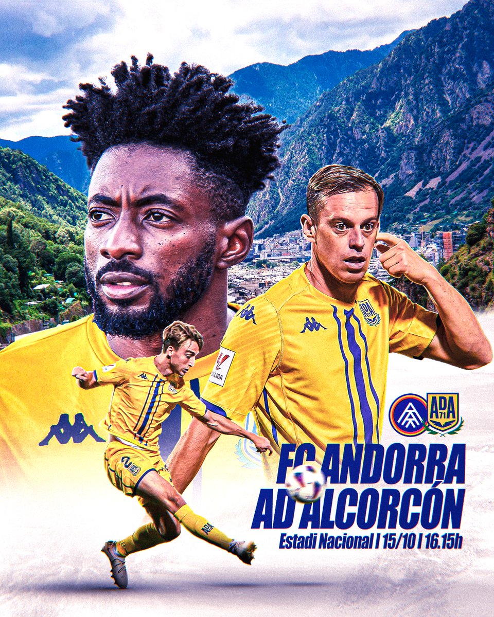 adalcorconfans2's tweet photo. 💙MATCHDAY💛
11ª jornada de #LaLigaHypermotion y visitamos por primera vez en nuestra historia el #EstadiNacional donde @fcandorra y @AD_Alcorcon se enfrentarán con el objetivo de sumar los tres puntos
Los #alfareros que cuentan con bajas importantes lucharán por ganar nuevamente https://t.co/LNcCpG1tWF