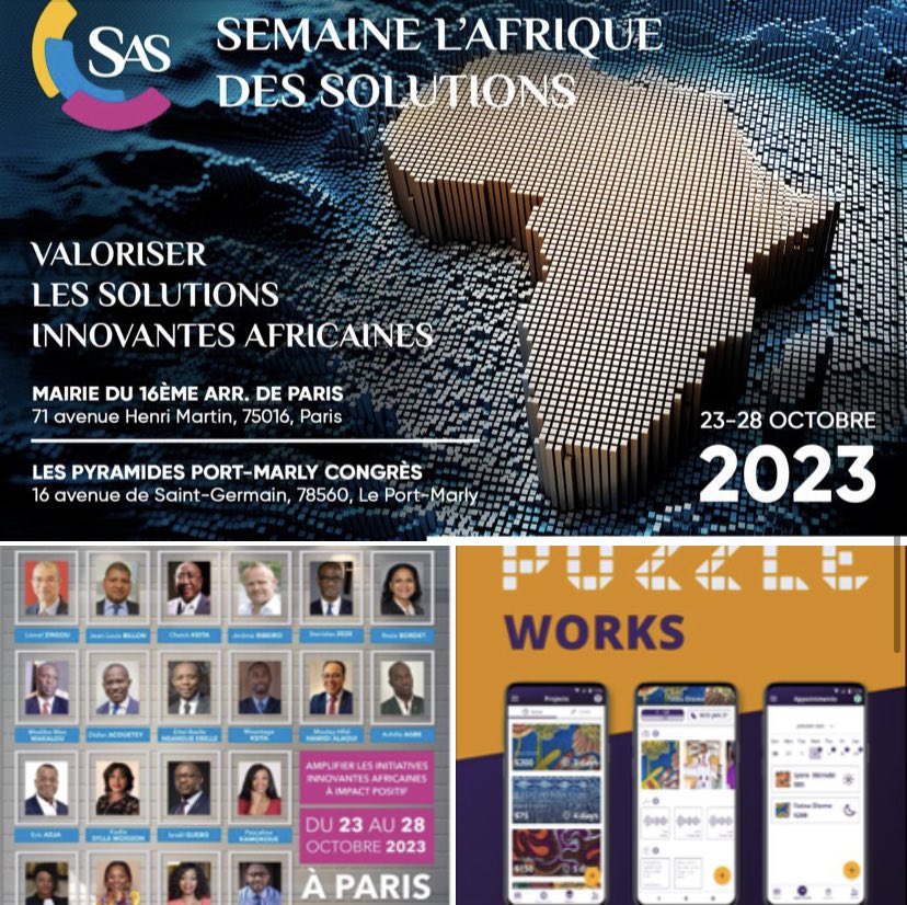 🚀 @#AfricanPuzzleWORKS: L’avenir numérique avec nos racines en cœur ! Excitée de rejoindre #SAS2023 à Paris le 23 octobre, orchestré par Léonce Houngbadji. Réservation: Programme &amp; Gala : lnkd.in/e34b8thW