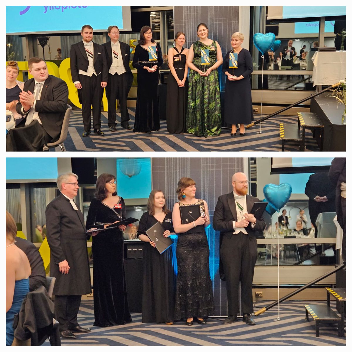 koski_kirsi's tweet image. TREY 5v hienoissa juhlissa tulin yllätetyksi kaksi kertaa. Ensin TOAS @TOAS_asunnot sai standaarin, joita #trey5 juhlissa jaettiin yhteensä neljä. Arvostan suuresti.
Sitten kutsuivat kunniajäsenekseen. Liikutuin. Sydämellinen kiitos ja kumarrus,
Thank you! @treytampere