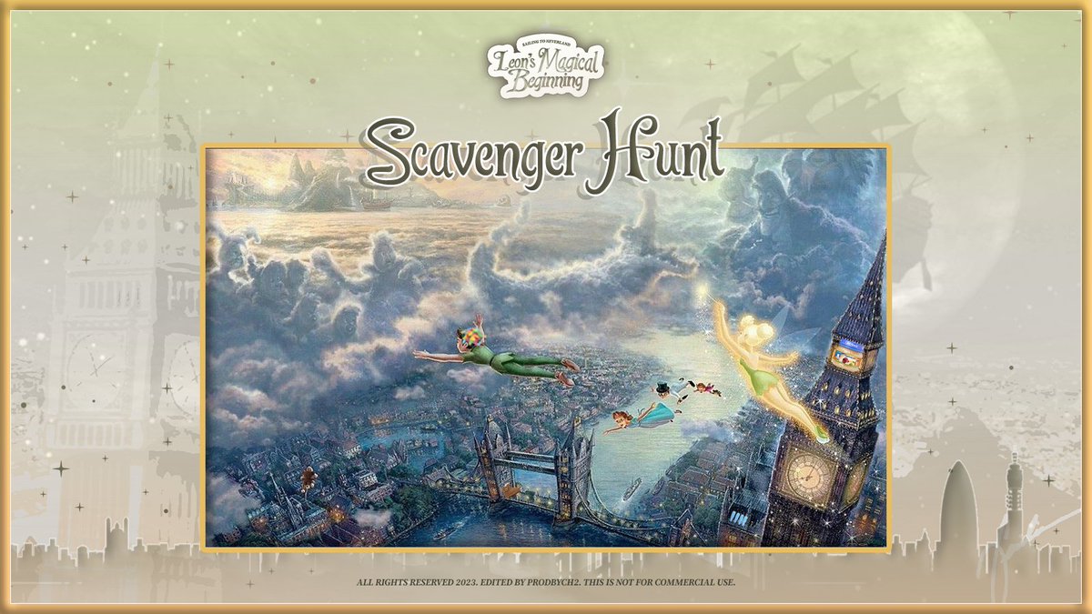 LeonInNeverland's tweet photo. @beryworks ㅤ

           ㅤ *:･ﾟSAILING TO NEVERLAND ✧
              LEON’S MAGICAL BEGINNING *:･ﾟ

                 ㅤㅤ* ˚ SCAVENGER HUNT ✦

            ㅤㅤ  #ElliotAdventuresBegin
       ㅤㅤ       #PixieBlessingsforLeon
        ㅤㅤ      #LeonsWayToNeverland
 
ㅤ https://t.co/L33r6cbh25