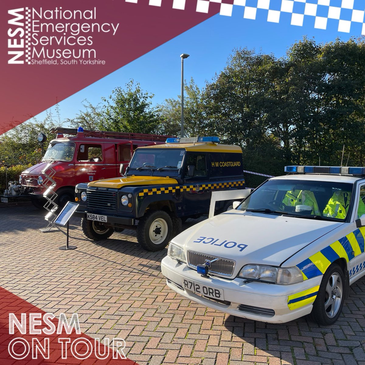 NESMUSEUM's tweet photo. #TeamNESM are out and about today for the @SYFR Aston Park Fire Station open day from 10am to 4pm #keepinghistoryalive https://t.co/fbpAxXA41H