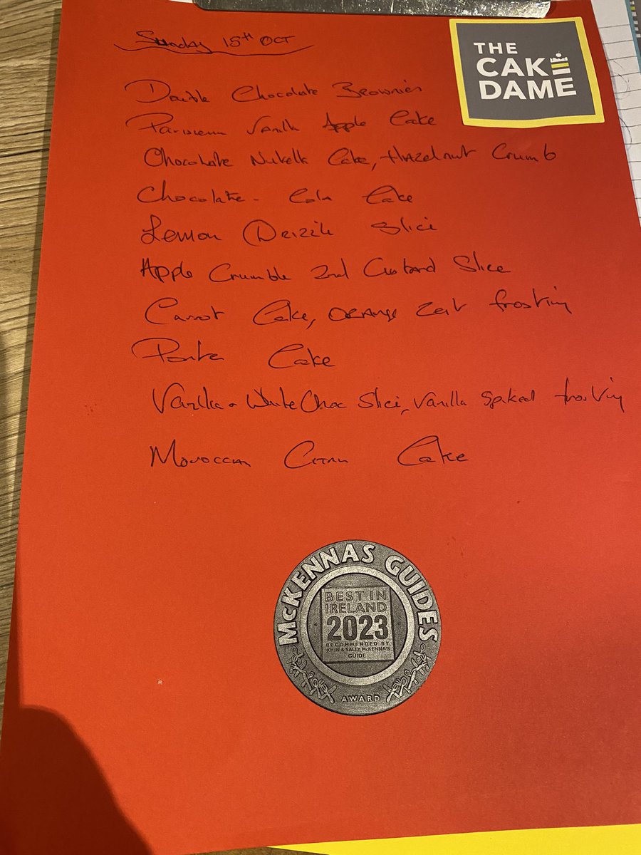 cake_dame's tweet photo. Sunday 15th Oct List .
To reserve a slice or a selection please WhatsApp 0861719723 and I’ll have your order ready for collection at the hatch later .#CakeToGo #Slices .
The WhatsApp Line is now Open . https://t.co/pYccblhKP5