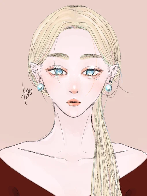 まどろみと  #絵を描こう2023秋 #芸術の秋ということで作品あげてるアカウントフォローしませんか #イラスト