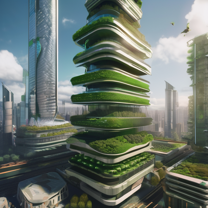 TMRWradio's tweet photo. The skyscrapers in hub cities morphed into verdant biospheres, respiring clean air. Migration welcomed, not debated. Ships strolled on algal fuel. To farmers, weather forecasts, exact to minute, now best friend. Beacons blinked not in warning, but celebration. We made it. https://t.co/X6KiDr3eeU