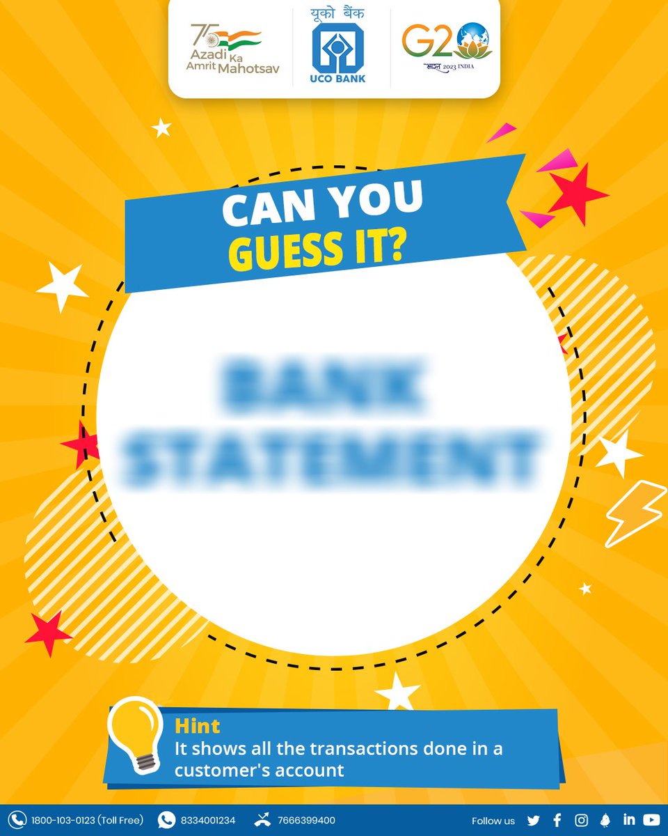 UCOBankOfficial's tweet photo. Test your skills with this brain teaser! 🕵️♂️🧩 #MindPuzzles #TeaseYourMind #BrainTeaser #Puzzle #UCOBank https://t.co/izswx1WkG9