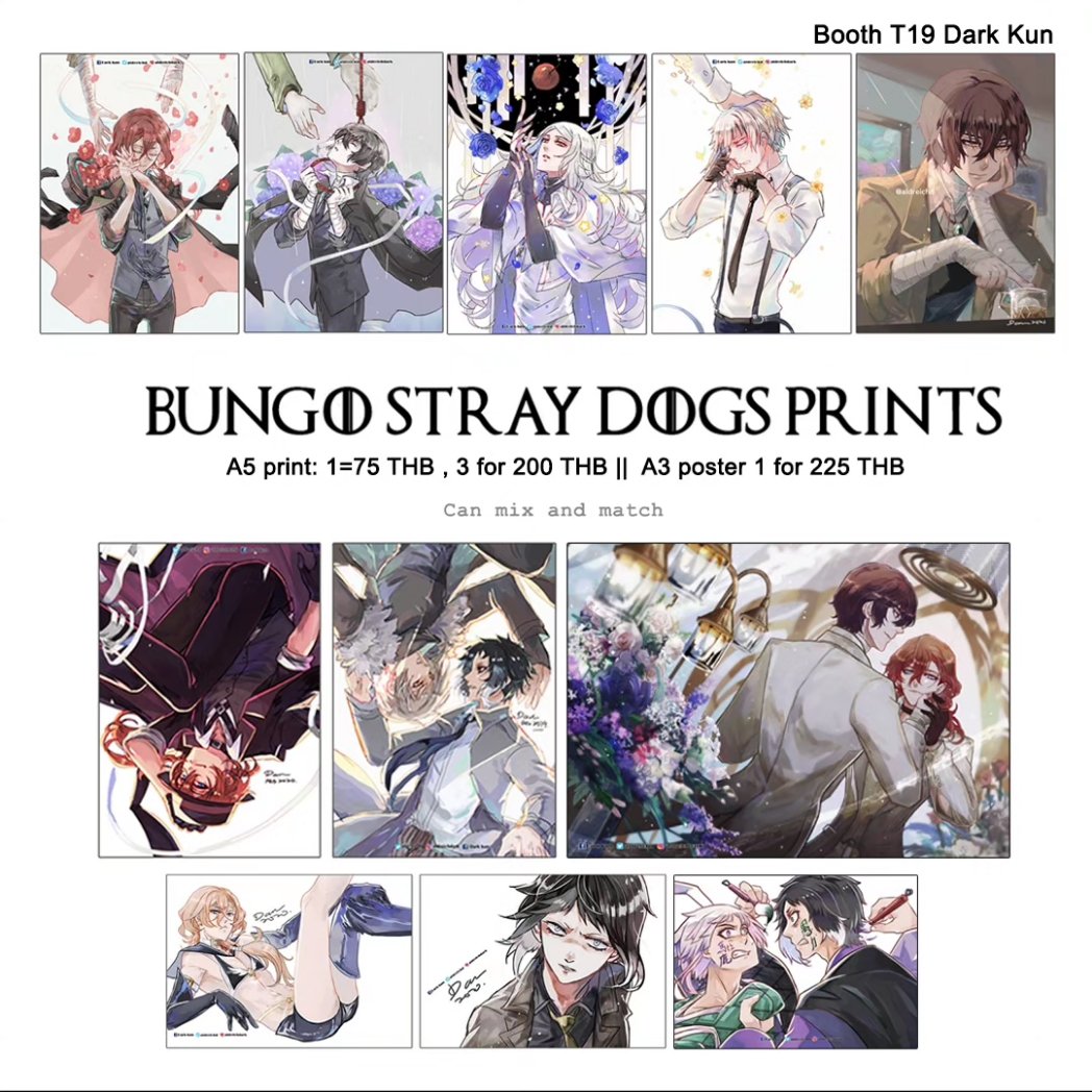 Remaining prints list for Wonfest Bangkok.
I will be at T19!
(2/2)
#wonderfestival2023bangkok #wonfestbangkok #wonfest2023