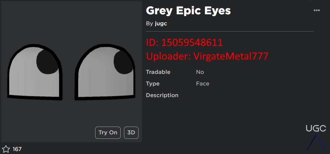 Peak” UGC on X: UGC creator InsanelyUltra uploaded the bottom half of  the face Epic Face. #Roblox #Roblox  / X