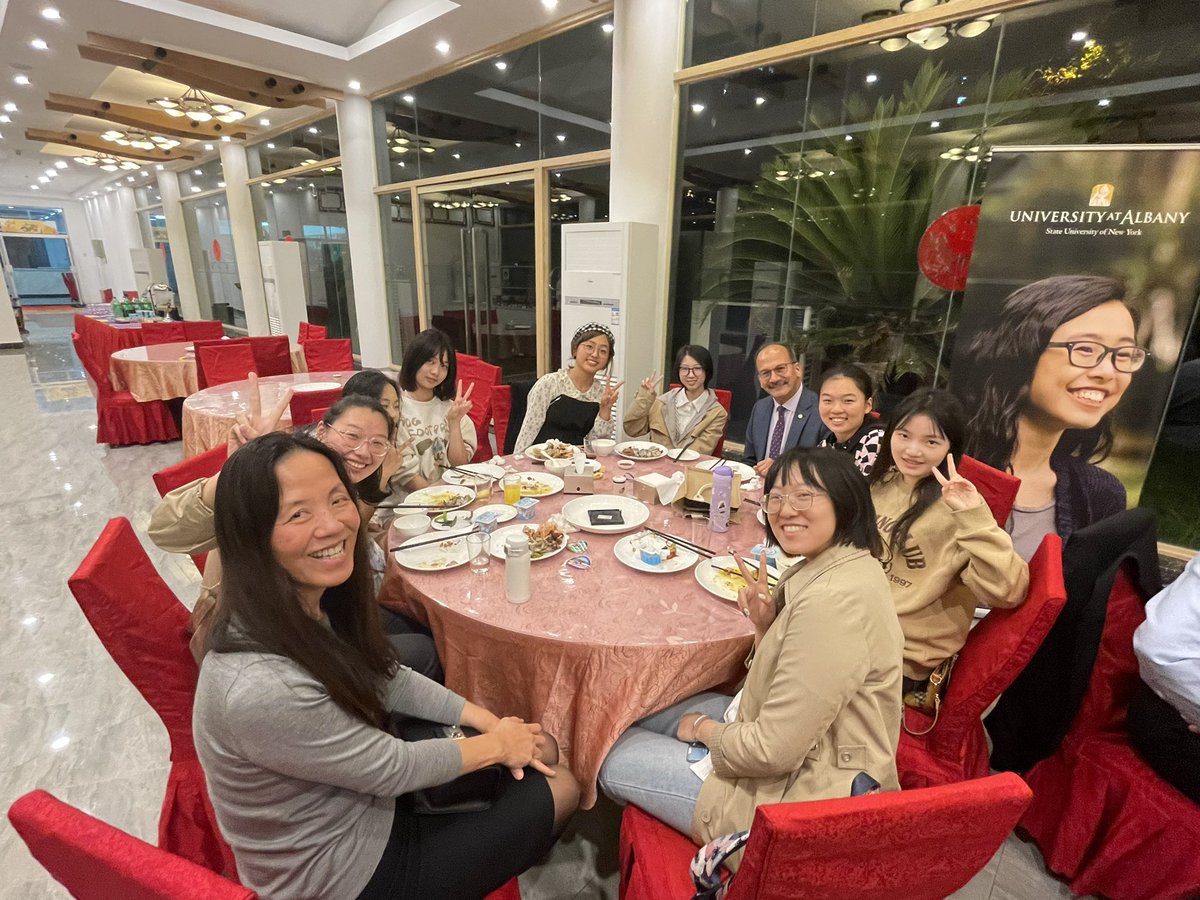 UAlbanyGlobal's tweet photo. Last Week, President Havidán Rodríguez, @ualbanyalumni, and a delegation from #UAlbany held a reception in Chongqing and Beijing China. Here are a few highlights from the reception in Chongqing!  We also had prospective @CNSE students there. https://t.co/fgvSKZa1bx