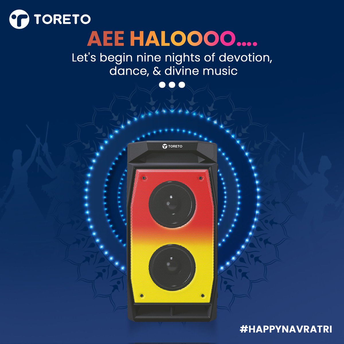 Let the nine nights of celebration begin with endless music and dance!🔥

#Toretoindia #BeYou #HappyNavratri #Partyspeaker #Festival