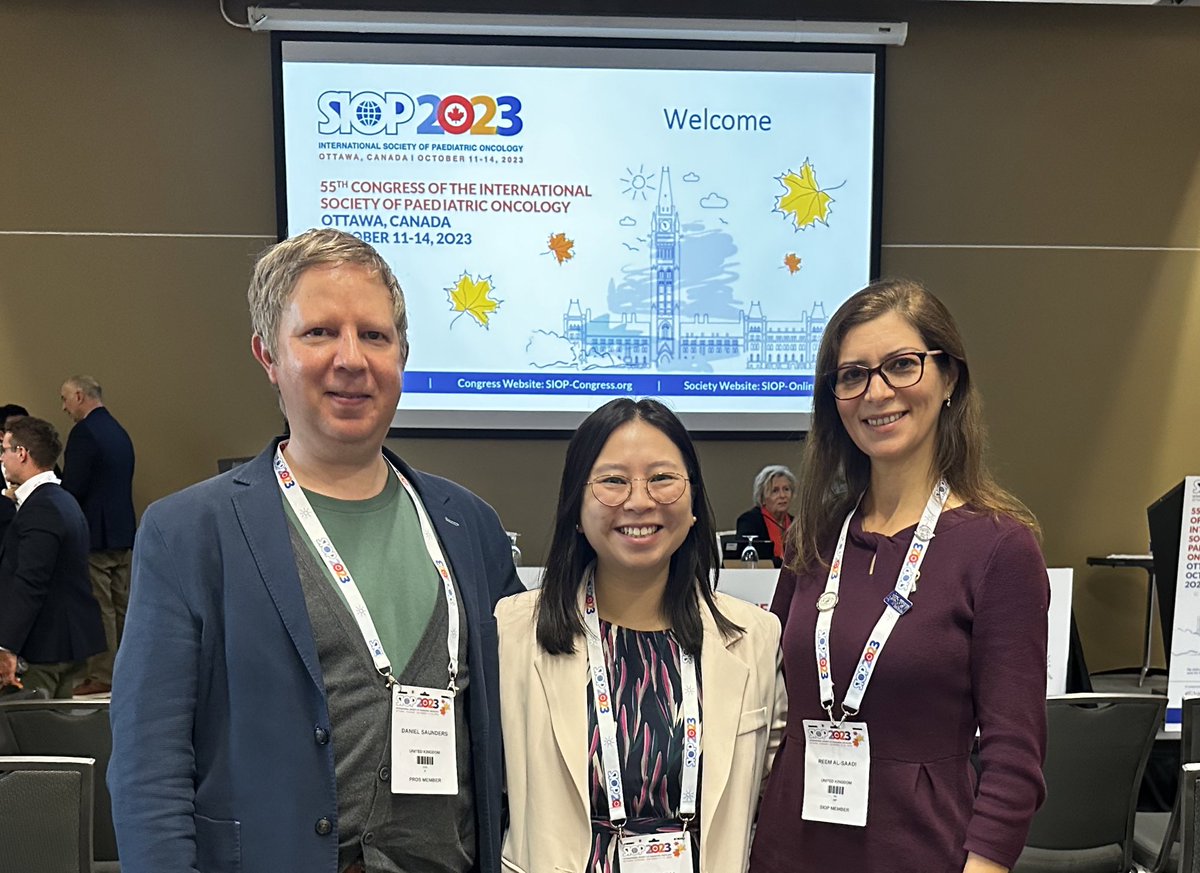 Thank you to @DanOfChorlton @kpj202 @reemy73 & @CCLG_UK Renal Tumours grp for your dedication towards improving outcomes for pts w Wilms Tumour. Delighted to have been able to present our findings & finally meet in person & in same timezone!  #SIOPcongress #SIOP2023Ambassador