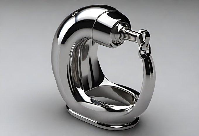 I asked AI to design a male chastity cage and the results were interesting  Happy Locktober https://t