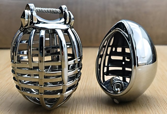 I asked AI to design a male chastity cage and the results were interesting  Happy Locktober https://t