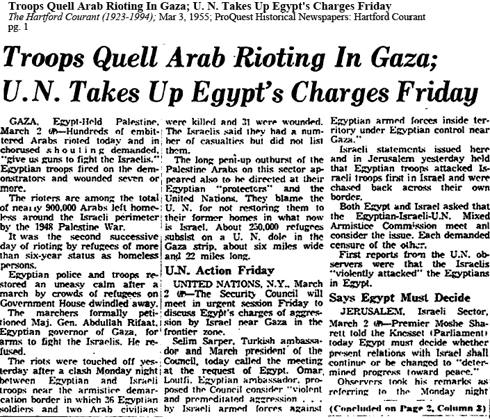 JehadAbusalim's tweet photo. The idea of resettling Palestinians in Gaza in the Sinai Peninsula isn't new. In the mid-1950s, the United Nations explored a refugee resettlement project, planning to rehabilitate 50 thousand feddans in the northwestern part of Sinai for the transfer of thousands of Palestinian refugees.

Back then, the situation in Gaza was dire. The wounds of the Nakba were still raw. Over 250,000 Palestinian refugees lived in harsh conditions, many in tents, reeling from the expulsion and massacres of 1948 and the anguish of losing their homes, lands, and memories.

Nevertheless, Palestinians refused to accept this reality. They tried repeatedly to return, making thousands of attempts. Palestinians crossed the armistice lines to get back to their homes, retrieve their cattle, harvest their fields, reclaim their properties, or reunite with their families. Notably, most Palestinians in Gaza originated from villages and towns just beyond the armistice lines, within walking distance of their refugee camps.

Israel countered these efforts with violence, including documented instances of murder and rape. Israel enacted the Prevention of Infiltration Law, branding Palestinians returning home as infiltrators, while simultaneously confiscating their land and property under the Absentees' Property Law.

To prevent their return and to liquidate the Palestinian refugee problem, the idea of resettlement surfaced in the early and mid-1950s. Many in the West saw this as a solution that would resolve the Palestinian refugee issue and normalize Israel's existence in light of the de facto realities created by the 1948 conquest.

In 1955, an UNRWA worker leaked a copy of the plan to resettle Palestinian refugees in Sinai's northwestern region. He translated the document and spread it throughout the Gaza Strip. In response, Palestinians quickly organized themselves against this plan and others, such as the Alpha plan, known as the “U.S. Efforts to Obtain a Settlement Between Egypt and Israel; the Beginnings of Operation Alpha, January 1–August 26, 1955.”

By March 1955, Palestinian frustration in Gaza had peaked, especially after the Israeli Black Arrow operation, which resulted in the deaths of 40 Egyptian soldiers in the region. The next day, thousands of Palestinians in Gaza took to the streets. They demanded the Egyptian administration end any international or western attempts to impose resettlement projects, demanded the creation of a Palestinian Liberation Army, and called for democratic freedoms in the Gaza Strip.

Protesters nearly took over the entire Gaza Strip, and thanks to their mass uprising, any notion of resettling refugees away from their homeland became a taboo topic and a red line that no one dared to cross.

A central figure in spearheading this uprising was Palestinian poet Muin Bseiso (1926-1984). This event significantly fueled Bseiso's writing and activism for subsequent years, instilling in the Palestinian consciousness, for generations, an unwavering refusal to accept the notion of resettlement. This stance was grounded in the recognition that such a move would spell the end of Palestinians' national aspirations and their right to live with dignity in their ancestral homeland.