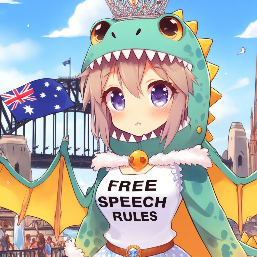 AussieGamr's tweet photo. The successful defeat of the racist referendum is being “blamed” on “misinformation”!
They’re coming for free speech next! diNOsaur party says NO to censorship!
RAWR 🦖
Write to your local member, demand they uphold free speech!
#FreeSpeechRules #diNOsaurParty #Misinformation #FakeNews