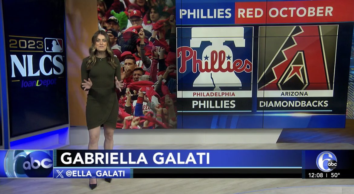 cbkmediamgt's tweet photo. Great to see two CBK Media Management clients on the @6abc Saturday night newscast. That’s news reporter @BGallagherTV and sports anchor @ella_galati doing a fantastic job with their reporting and anchoring.  
#PhiladephiaTVNews 
#NewsReporter 
#SportsAnchor 
#WPVI 
#TeamCBKx2 https://t.co/MdQSqnJut7