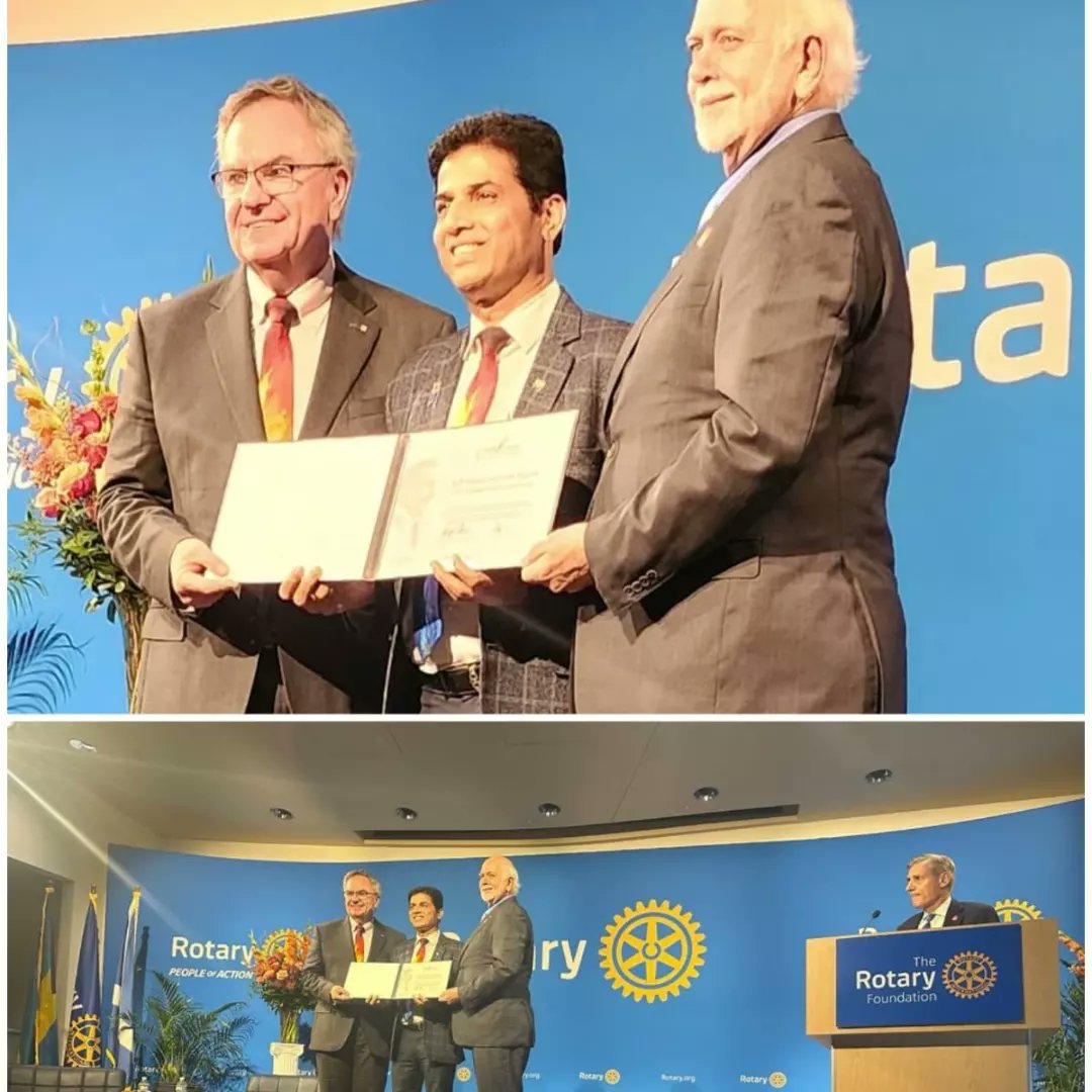 KPNagesh25's tweet photo. Getting recognised at Evanston for Arch Klump Society Contribution.

#Rotaryinternational
#Rotary #RIPresident 
#ArchKlumpSocietyRecognition
#RotaryInternationalHQ  #ArchKlumpSociety #RotaryHQ 
#KPNagesh 
#Fltltkpnagesh
#uniqsainik
#worldclassgovernor https://t.co/TKkTzNPBVj