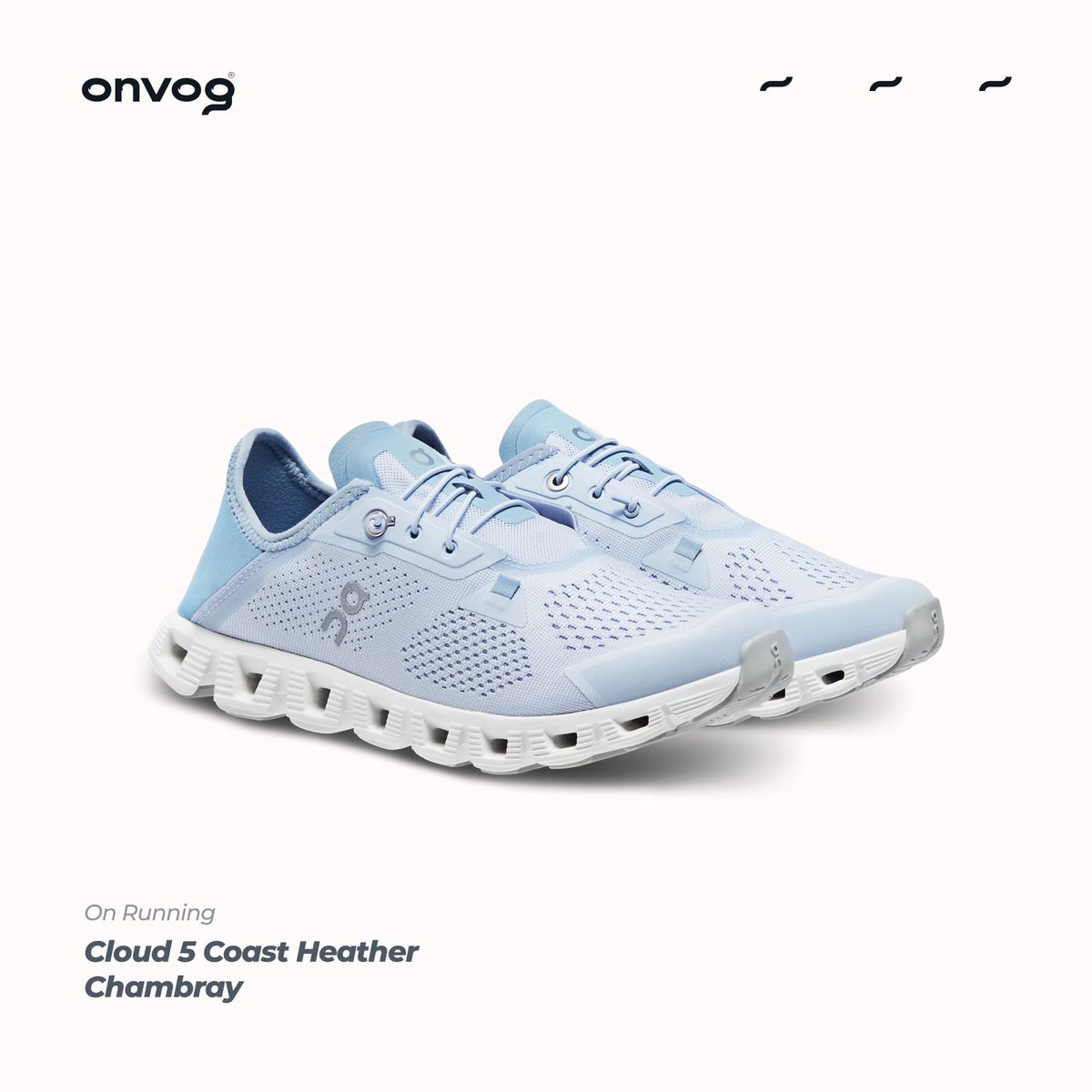 theonvog's tweet photo. Elevate your running experience with the On Running Cloud 5 Coast Heather Chambray (3WD10541177)! Get your pair now at https://t.co/3MV3tItSkd or visit us at https://t.co/qrBNWTQjaF #ONVOG #OnRunning #Cloud5 #RunningStyle https://t.co/SCC9vfTCmo