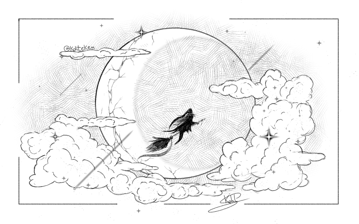 kohtekem's tweet photo. Witchtober 2023 • Day 9. Moonlit Mysteries 🌘
-
#kohtekem #art #artist #artwork #digitalart #sketch #drawing #digitaldrawing #witch #magicbroom #moon #lua #magical #clipstudiopaint #drawingchallenge #octoberdrawingchallenge #witchtober #witchtober2023 #halloween #spookyseason https://t.co/uqCS5pSCjt