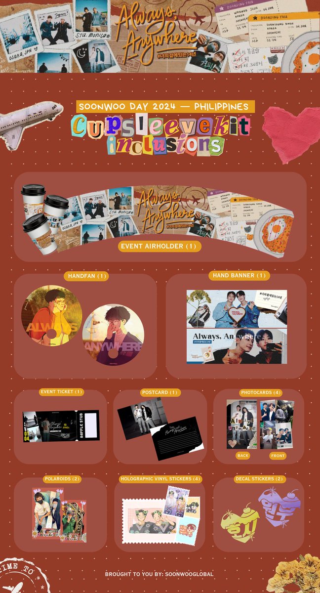 0104cart's tweet photo. "Always, Anywhere"
#너의곁에있는14년

[📢] CUPSLEEVE KIT INCLUSIONS

Are you ready for Soonwoo Day 2024? ’cause we are! Get your own cupsleeve kit for only P180 💜💛

Pre-Order starts: October 18 📆

More details ⬇️

#WONWOO #HOSHI #원우 #호시 #원홋 #SOONWOO #0104PH6 https://t.co/lBwPUm2PPT