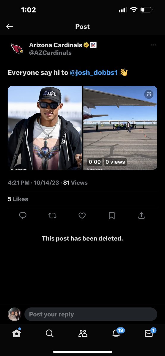 DavidKnepper9's tweet photo. Why y’all delete this? 🤨@AZCardinals https://t.co/t8OnQYPUSz