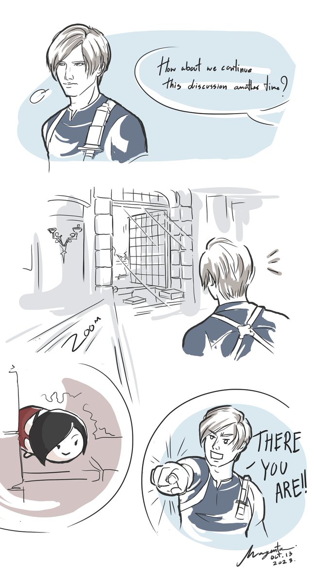 magentana's tweet photo. #separateway #AdaWong #wesker #LeonKennedy #ResidentEvil4Remake https://t.co/tirNybnVFU